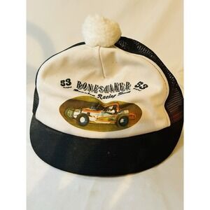 Vintage Boneshaker Beasley Racing Team 53 Modified Racing Hat Cap Cotton Ball